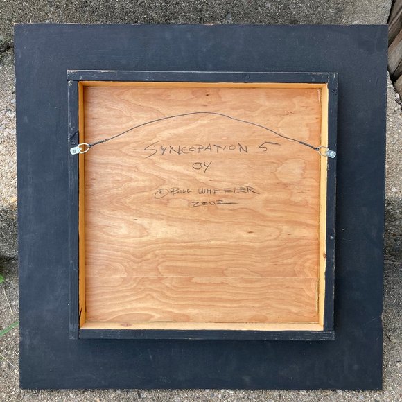 Bill Wheeler "Syncopation, 4 - 7" 2002 Abstract Paintings on Wood, Group of 4 - Picture 10 of 14